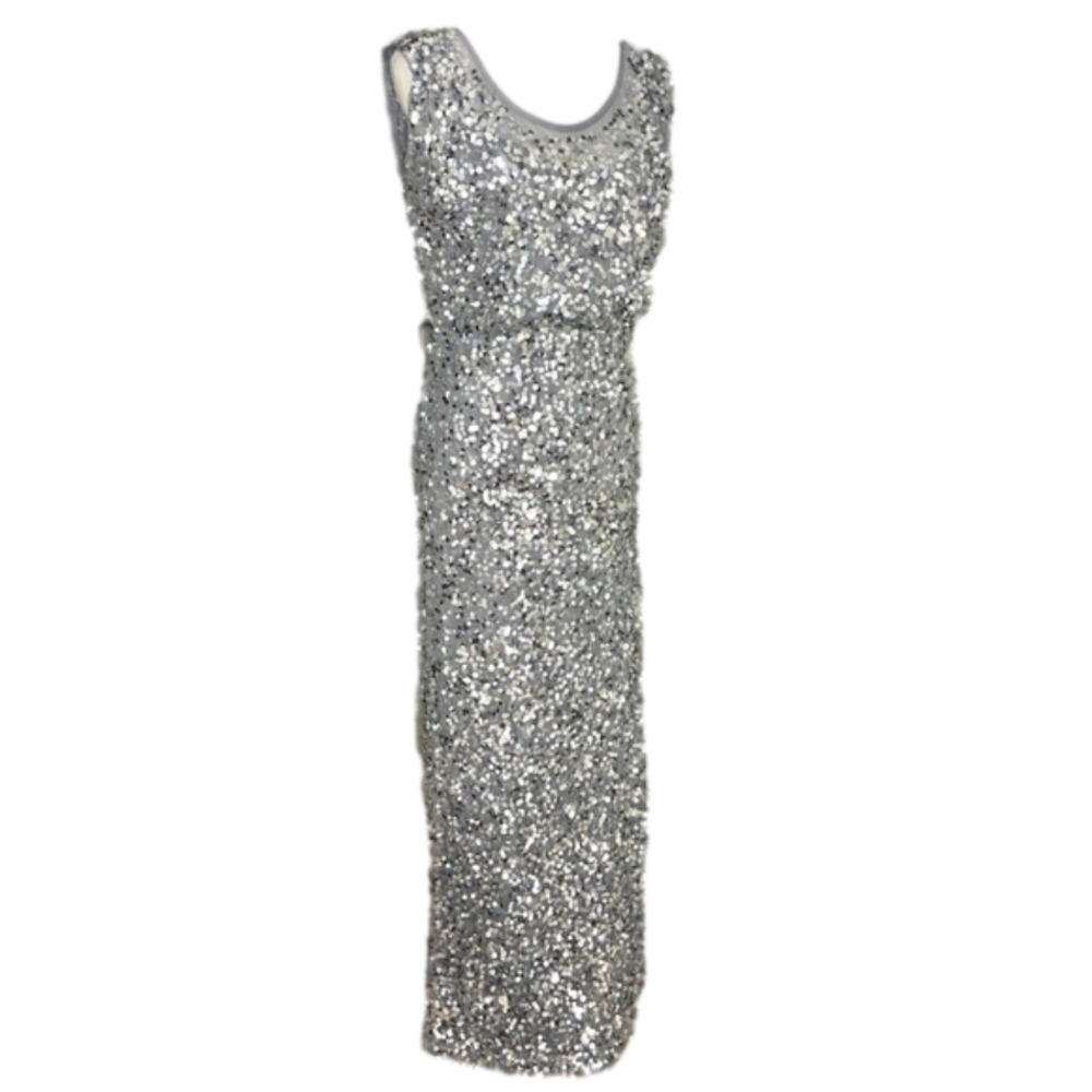 JS Collections long sequin gown - Picture 3 of 13